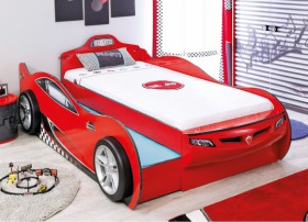 CARBED Кровать-машина Coupe с выдвижной кроватью Red 20.03.1306.00 в Солнечном - solnechnyj.katalogmebeli.com | фото