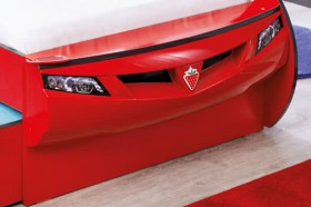 CARBED Кровать-машина Coupe с выдвижной кроватью Red 20.03.1306.00 в Солнечном - solnechnyj.katalogmebeli.com | фото 2