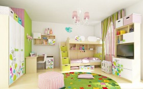 Детская комната Флёр (Белый/корпус Клен) в Солнечном - solnechnyj.katalogmebeli.com | фото 6
