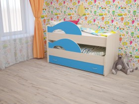 Кровать детская Радуга 1600 Млечный дуб/Венге в Солнечном - solnechnyj.katalogmebeli.com | фото 4