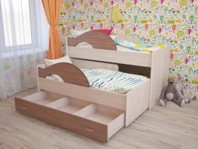 Кровать детская Радуга 1600 Млечный дуб/Венге в Солнечном - solnechnyj.katalogmebeli.com | фото 7