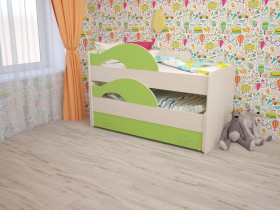 Кровать детская Радуга 1600 Млечный дуб/Венге в Солнечном - solnechnyj.katalogmebeli.com | фото 8