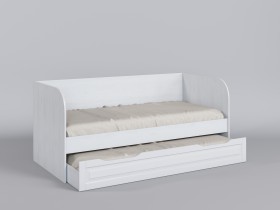 Диван-кровать Классика (Белый/корпус Выбеленное дерево) в Солнечном - solnechnyj.katalogmebeli.com | фото 1