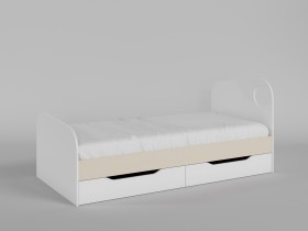 Диван-кровать Санни (Белый/корпус Клен) в Солнечном - solnechnyj.katalogmebeli.com | фото 2