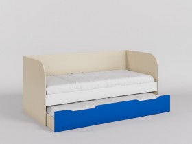 Диван-кровать Скай (Синий/Белый/корпус Клен) в Солнечном - solnechnyj.katalogmebeli.com | фото