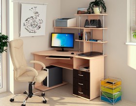 Компьютерный стол Форест NEW (венге/лоредо) в Солнечном - solnechnyj.katalogmebeli.com | фото