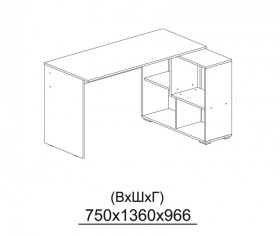 Компьютерный стол угловой СКМУ-4 белый в Солнечном - solnechnyj.katalogmebeli.com | фото 3