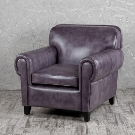 Кресло кожаное Элегант (Фиолетовый) в Солнечном - solnechnyj.katalogmebeli.com | фото 1