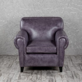 Кресло кожаное Элегант (Фиолетовый) в Солнечном - solnechnyj.katalogmebeli.com | фото 4