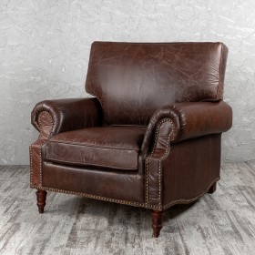 Кресло кожаное Лофт Аристократ (ширина 1100 мм) в Солнечном - solnechnyj.katalogmebeli.com | фото 1