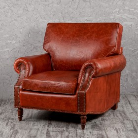 Кресло кожаное Лофт Аристократ (кожа буйвола) в Солнечном - solnechnyj.katalogmebeli.com | фото 1