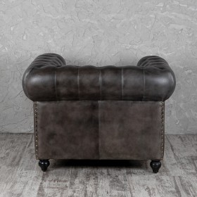 Кресло кожаное Лофт Честер (акация) в Солнечном - solnechnyj.katalogmebeli.com | фото 7