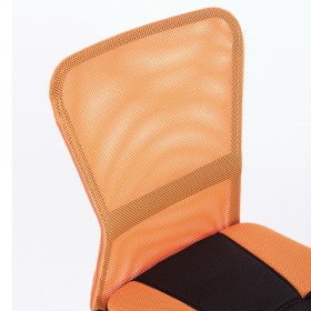 Кресло компактное BRABIX Smart MG-313 (черный, оранжевый) в Солнечном - solnechnyj.katalogmebeli.com | фото 4