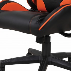 Кресло компьютерное BRABIX GT Racer GM-100 (черный, оранжевый) в Солнечном - solnechnyj.katalogmebeli.com | фото 2
