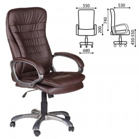 Кресло офисное BRABIX Omega EX-589 (коричневое) в Солнечном - solnechnyj.katalogmebeli.com | фото