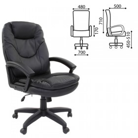 Кресло офисное BRABIX Trend EX-568 (черный) в Солнечном - solnechnyj.katalogmebeli.com | фото