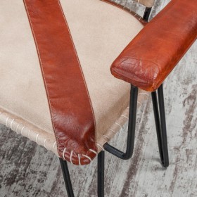 Кресло кожаное Лофт Честер (кожа) в Солнечном - solnechnyj.katalogmebeli.com | фото 4