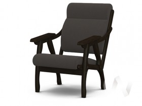 Кресло Вега-10 (венге лак/ULTRA GRAFIT) в Солнечном - solnechnyj.katalogmebeli.com | фото