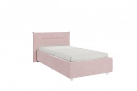 Кровать 0.9 Альба с основанием (Нежно-розовый велюр) в Солнечном - solnechnyj.katalogmebeli.com | фото