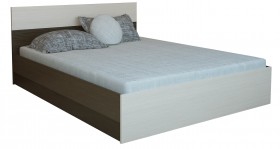 Кровать 1,2м Юнона с настилом (Венге / Дуб) в Солнечном - solnechnyj.katalogmebeli.com | фото 2