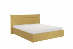 Кровать 1,6 Альба с основанием (Медовый велюр) в Солнечном - solnechnyj.katalogmebeli.com | фото