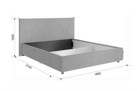 Кровать 1,6 Квест с подъемным механизмом (Топаз велюр) купить в Солнечном - solnechnyj.katalogmebeli.com | фото 2
