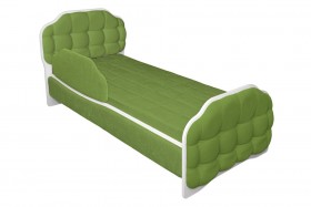 Кровать 160 Атлет 76 Зелёный (мягкий бортик) в Солнечном - solnechnyj.katalogmebeli.com | фото