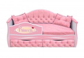Кровать 160 серии Иллюзия 2 ящика 15 Бледно-розовый (подушки) в Солнечном - solnechnyj.katalogmebeli.com | фото