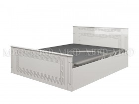Кровать Афина-1 1,4 м (Белый/Белый глянец) в Солнечном - solnechnyj.katalogmebeli.com | фото
