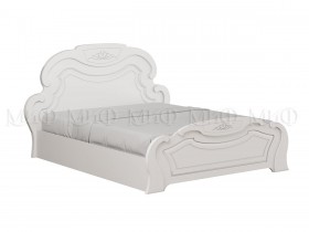 Кровать 1,4м Александрина (Белый/Белый глянец) в Солнечном - solnechnyj.katalogmebeli.com | фото