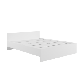 Кровать без ящ. М1400 Мадера Белый в Солнечном - solnechnyj.katalogmebeli.com | фото