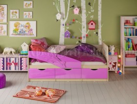 Кровать детская 1,6м Дельфин (Сиреневый металлик) в Солнечном - solnechnyj.katalogmebeli.com | фото