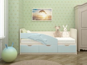 Кровать детская 1,6м Дельфин (Розовый металлик) в Солнечном - solnechnyj.katalogmebeli.com | фото