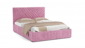 Кровать Гамма ш. 1400 (без основания для хранения) (велюр тенерифе розовый) в Солнечном - solnechnyj.katalogmebeli.com | фото