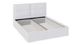 Кровать «Глосс» с мягкой обивкой тип 1 (1600) (Белая) в Солнечном - solnechnyj.katalogmebeli.com | фото