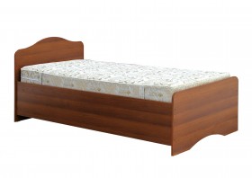 Кровать одинарная 900-1 без матраса (круглые спинки) Орех Таволато в Солнечном - solnechnyj.katalogmebeli.com | фото