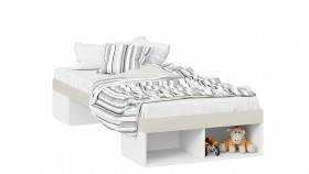 Кровать «Сканди»  Дуб Гарден/Белый в Солнечном - solnechnyj.katalogmebeli.com | фото