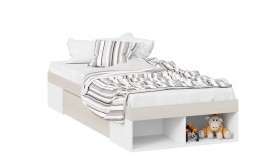 Кровать «Сканди» с ящиком Дуб Гарден/Белый в Солнечном - solnechnyj.katalogmebeli.com | фото