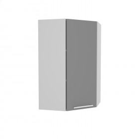Квадро ВПУ 550 шкаф верхний угловой высокий (Железо/корпус Серый) в Солнечном - solnechnyj.katalogmebeli.com | фото