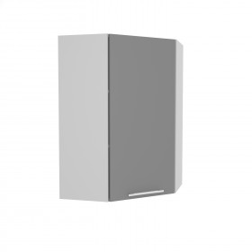 Лофт ВПУ 600 шкаф верхний угловой высокий (Дуб бурый/корпус Серый) в Солнечном - solnechnyj.katalogmebeli.com | фото