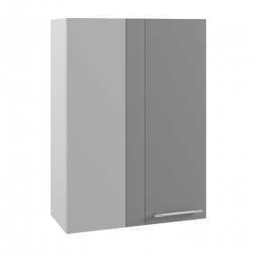 Лофт ВПУ 650 шкаф верхний угловой высокий (Дуб бурый/корпус Серый) в Солнечном - solnechnyj.katalogmebeli.com | фото