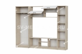 Мебель для гостиной МГС 3 Исполнение 1 Дуб Сонома / Белый в Солнечном - solnechnyj.katalogmebeli.com | фото 3
