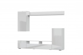 Мебель для гостиной МГС 4 (Белый/Белый глянец) в Солнечном - solnechnyj.katalogmebeli.com | фото 7