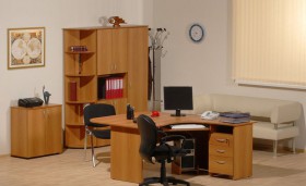 Мебель для персонала Рубин 42 Светлый миланский орех в Солнечном - solnechnyj.katalogmebeli.com | фото 2