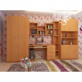 Детская Мишутка Комплект мебели (Вишня оксфорд) в Солнечном - solnechnyj.katalogmebeli.com | фото