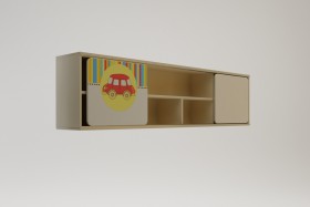 Полка между шкафами 1960 Клаксон (Бежевый/корпус Клен) в Солнечном - solnechnyj.katalogmebeli.com | фото