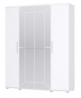 Шкаф 4х дверный Амели 1805 Белый в Солнечном - solnechnyj.katalogmebeli.com | фото