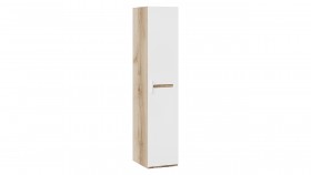 Шкаф для белья с 1-ой дверью «Фьюжн» Дуб Делано/Белый глянец в Солнечном - solnechnyj.katalogmebeli.com | фото