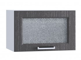 Шкаф верхний горизонтальный со стеклом 500, ШВГС 500 (Клен серый/корпус белый) в Солнечном - solnechnyj.katalogmebeli.com | фото