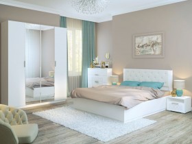 Спальня Тиффани (Белый текстурный) в Солнечном - solnechnyj.katalogmebeli.com | фото